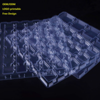 Plateau blister en plastique médical personnalisé pour ampoules, pilules, caméras électroniques-solution d'emballage pharmaceutique PP PET durable