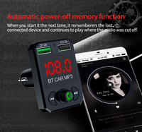 Émetteur FM Adaptateur sans fil Récepteur audio Chargeur rapide intelligent double USB 3.1A Accessoires de voiture Lecteur MP3 Bluetooth 5.0 pour voiture