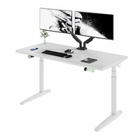 Bureau électrique ergonomique moderne multicolore, durable, à double moteur, réglable en hauteur sur 3 niveaux, pour le bureau