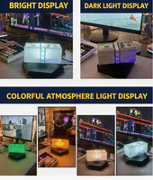 Lampe de nuit LED 3D à lévitation magnétique, design moderne, billet de dollar carré, à changement de couleur, avec base rotative pour chambre et bureau