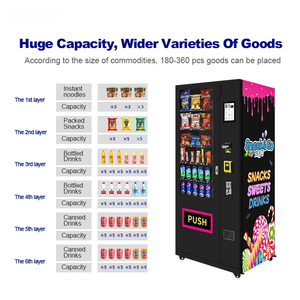 Máquina Expendedora Combinada para Snacks y Bebidas, Apta para Oficinas y Escuelas, con Refrigeración y Pago sin Efectivo - Product Image 4