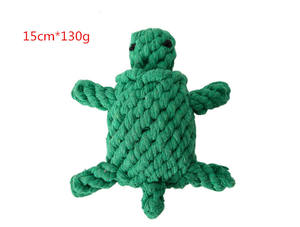 複数の動物の形安全な天然コットン編組バイトクリーニング歯に強い犬の噛むペットおもちゃロープ - Product Image 6