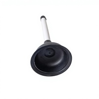 Mini ventouse de toilette 11 cm en TPR avec poignée en PVC pour le nettoyage des éviers et des toilettes