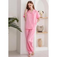 Livraison Gratuite - Ensemble Pyjama Deux Pièces en Coton pour Femme, Tenue de Nuit et de Détente, Idéal Demoiselle d'Honneur - Fabricant de Vêtements de Nuit