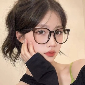Gafas graduadas unisex antiluz azul, monturas planas ultraligeras, lentes de PC azules de estilo popular para mujer, posición de lente Lisa para Miopía - Product Image 2