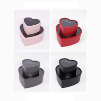 Luxe Pvc Materiaal Valentijnsdag Cadeau Verpakking Dozen Bloem Hart Doos Met Venster Fruit Geschenkdoos