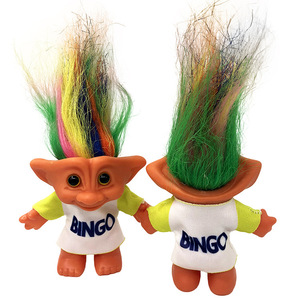 <strong>Troll</strong> <strong>Doll</strong> 10cm Vinyl Figure Double Sided Printed Clothing Nostalgic Style For 8-13 Years Unisex Toy - Product Image 1