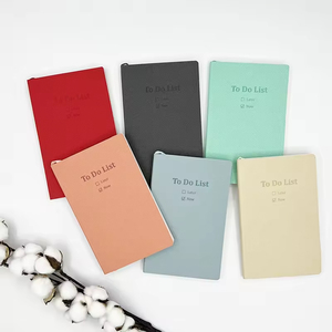 Lista de tareas Cubierta suave de PU A7 Cuaderno de cubierta dura de PU Logotipo personalizado Banda elástica Diario de bolsillo portátil - Product Image 2