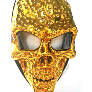 Đáng sợ 3D Đầu Lâu In Hình Mặt nạ Halloween Người Lớn Full <span class=keywords><strong>Face</strong></span> Đen dành cho Nam và Nữ Ma Cosplay Trang Phục Dự Tiệc Phụ Kiện - Product Image 3