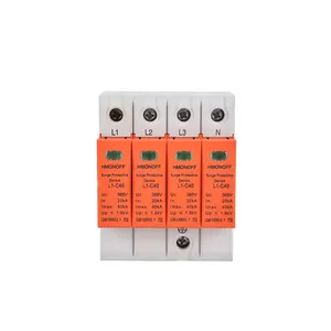HMONOFF 2023NEW House Surge Protector Low-voltage Surge Protection 20ka Three-phase Type 1 2 AC Solar System spd