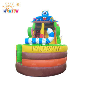 Castillo inflable comercial al aire libre Winsun con tobogán Combo Material de PVC ignífugo e impermeable Fácil Configuración para fiestas divertidas - Product Image 1