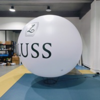 Ballon publicitaire géant gonflable en PVC personnalisé, hermétique, avec logo de marque imprimé UV, pompe à air électrique et utilisation en extérieur