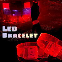 Longstargift Nouvelle Mode Montres de Soirée LED Modernes à Commande Vocale avec Logo Personnalisé Bracelet en TPU