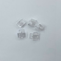 Clips de connecteurs à fibres optiques LC Duplex transparents en PP à fixation rapide pour réseaux 5G, compatibles avec les fibres SM et MM de la marque Gtech