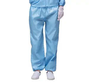 Antistatic Pants ESD Cleanroom Pants Polyester+Conductive Pants For clean roon Workers