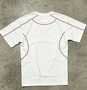 Custom Men's Short Sleeve O-Neck Cotton T-Shirt Embroidered Letter Design Casual Style Regular Fit <b>Tops</b> - Product Image 2