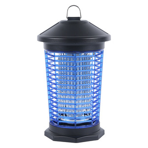 Lampe électrique anti-moustiques, design à grille bleue, utilisation intérieure et extérieure, facile à nettoyer, matériau plastique, lutte antiparasitaire domestique - Product Image 5