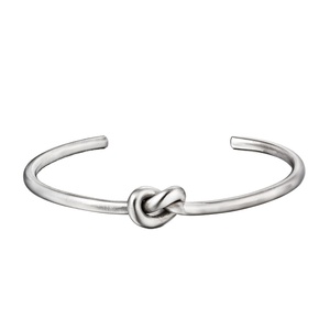 Craft Wolf <span class=keywords><strong>Fashion</strong></span> donna uomo gioielli in acciaio inossidabile Truelove Knot Cuff coppia bracciale Bangle On Wedding - Product Image 1