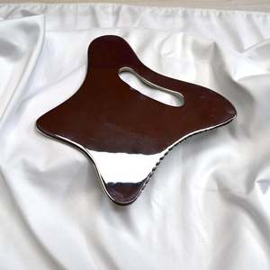 แผ่นกัวซาสแตนเลสขนาดใหญ่สำหรับนวดขูดผิวกาย นวดกล้ามเนื้อลึก บริเวณ<span class=keywords><strong>ขา</strong></span>และหลัง เครื่องมือช่วยระบายน้ำเหลือง - Product Image 3