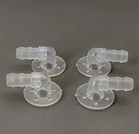 Raccord coudé en TPU transparent pour gonfleur à faible pression avec valve d'angle et embout de gonflage pour coussin de massage