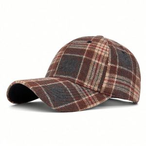2025 New Autumn Winter Classic Checkered Baseball <b>Cap</b> Outdoor Windproof Houndstooth Baseball <b>Caps</b> for <b>Women</b> Men - Product Image 1