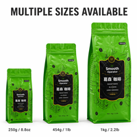 Sachets à fond plat pour café et aliments, taille personnalisée, fournisseur, sachets à fond plat imprimés sur mesure