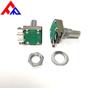 ตัวเข้ารหัสแบบเพิ่มค่าค่าทีละหนึ่ง Fanrui 360 องศา รุ่น PEC12 12/18/24 พัลส์ DC5V แบบเสียบด้านข้างพร้อมปุ่มสวิตช์แบบหมุน สำหรับเครื่องขยายเสียงในรถยนต์ - Product Image 2