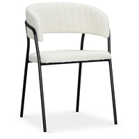 Meubles de salle à manger Chaise de salle à manger multifonctionnelle Chaise de loisirs pour bureau ou salon Cadre en métal avec accoudoir Chaise en velours
