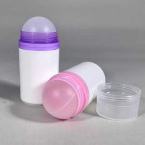 Flacon Roll-on Transparent Blanc Rond Droit de 50 ml pour Cosmétiques, Anti-transpirant et Parfum – Haute Qualité, Vente Chaude, Direct Usine - Product Image 2