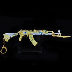 Jeu de combat d'armes périphériques modèle Ak47 King's Shadow demi démontage décoration gros porte-clés pendentif Mini pistolet jouet - Product Image 6