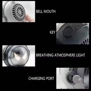 Escritorio Portátil Recargable con Diseño Cyberpunk para Altavoz 5.3, Luz LED en Forma de Bola, Woofer, Teléfono Móvil, Uso en Exteriores - Product Image 3