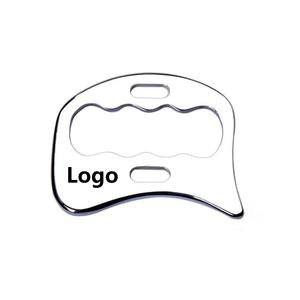 Masajeador Facial de Acero Inoxidable con Forma de Cuchillo y Superficie de Espejo Gua Sha para la Movilización de Tejidos Blandos del Rostro, Reduce la Tensión Muscular - Product Image 4