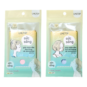 แผ่นซับมัน LMLTOP 80 แผ่น กลิ่นลาเวนเดอร์และกุหลาบ สำหรับผู้หญิง ดูแลผิวหน้า - Product Image 1