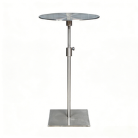 Table de chevet en métal d'inspiration luxueuse, en acier inoxydable, moderne et minimaliste, table d'appoint pour canapé, salon, chambre à coucher, étagère d'angle de rangement