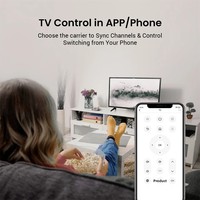 Control Remoto Inteligente WiFi IR Broadlink RM5 Plus con Sensor de Temperatura y Humedad Integrado, Compatible con Alexa y Google Home, Conexión Climática