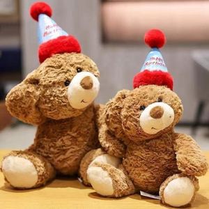 Cute Kawaii Girl Bedside <b>Top</b> Hat Birthday Teddy Bear Doll New <b>Rose</b> Teddy Bear Plush Toy Super Soft Plush PP Cotton - Product Image 1