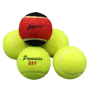 Custom logo gedruckt ITF genehmigt natur gummi turnier verwenden 2.5 zoll tennis ball