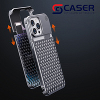 Meilleur étui de téléphone rayonnant de chaleur d'aromathérapie sans cadre en métal ultra-mince couverture anti-chute en nid d'abeille pour iPhone 16 15 14