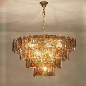 <span class=keywords><strong>Lustre</strong></span> en verre de <span class=keywords><strong>Murano</strong></span> décoratif de style <span class=keywords><strong>vintage</strong></span> français pour salon, chambre à coucher, restaurant, design nordique LED - Product Image 1