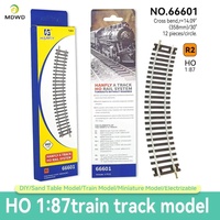 Accessoires de modélisme ferroviaire Ho Scale 1/87 en nickel argenté pour piste de train DIY, modèle de déviation courbe à voie étroite en métal, maquette de bâtiment motorisée