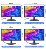 Weier Günstige Desktop-Monitore 17 19 20 22 24 Zoll LED-Bildschirm 60Hz 1080p Display-Monitore