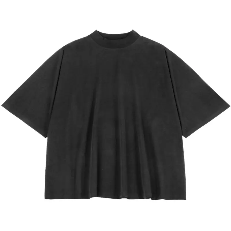 Boxy Được Trang Bị T-Shirt Tùy Chỉnh Trống T-Shirt 100% Cotton T Áo Sơ Mi Nặng Tùy Chỉnh Đồ Họa Đồng Bằng Quá Khổ Người Đàn Ông Của T-Shirts