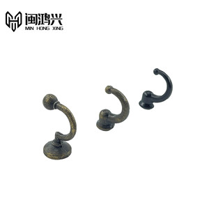 Min Hong Xing Zinc Alloy Slip <b>Hook</b> Black Antique Style Cabinet Coat Hat <b>Hook</b> Nordic Modern Minimalist Hardware Accessory - Product Image 4