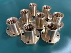 TR20X4 Messing Trapezgewindemutter Direktvertrieb ab Werk Kundenspezifische Gewindelänge und Herstellung Rechts - Product Image 2