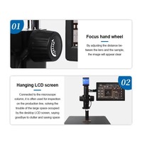 Microscope électronique numérique SUNSHINE MS8E-02 PRO 4800W pour soudure, ensemble de microscope, caméra industrielle USB HD 1080P