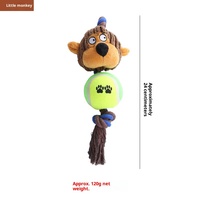 Jouet à mâcher pour chien en corde de coton et velours côtelé, interactif, pour la dentition, en stock usine JXANRY, en promotion