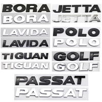 Autocollant de carrosserie latérale noir argenté pour coffre arrière de voiture VW Golf Passat Jetta Beetle CC Bora Polo Tiguan, avec lettrage et emblème
