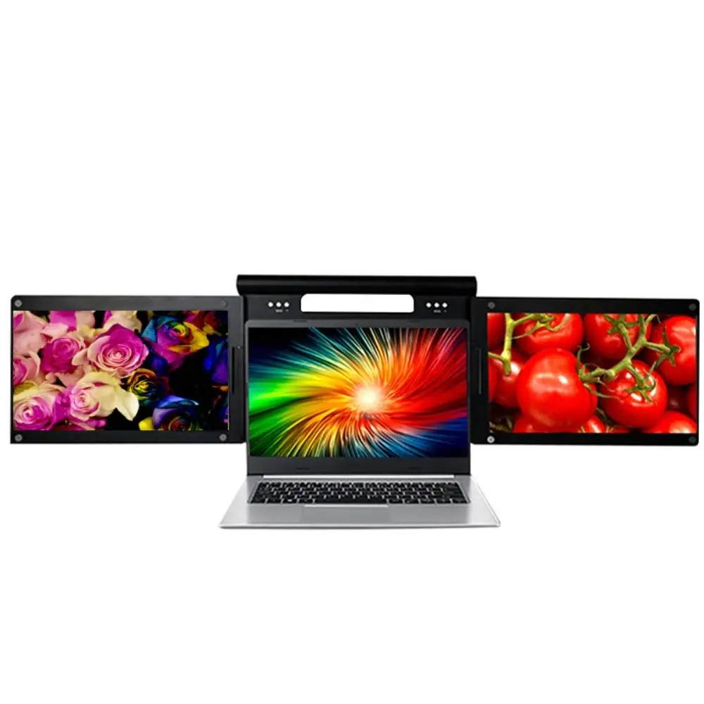FHD 1080P Double Monitor IPS Triple Laptop Screen Extender Triple Screen for Laptop