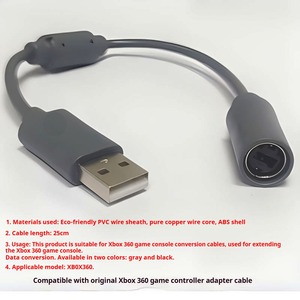 <span class=keywords><strong>Cable</strong></span> Adaptador USB de PVC Tideseer <span class=keywords><strong>para</strong></span> Convertir el Controlador con <span class=keywords><strong>Cable</strong></span> <span class=keywords><strong>360</strong></span> <span class=keywords><strong>a</strong></span> <span class=keywords><strong>PC</strong></span> - Product Image 6