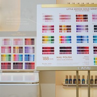ZRKGEL Professionnel Ladai Collection de 188 Couleurs de Vernis à Ongles Gel pour Techniciennes Ongulaires, Sans TPO ni HEMA, Gel Richement Pigmenté Effet Œil de Chat